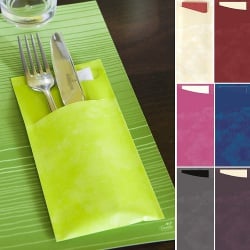 Duni Bestecktasche Sacchetto Tissue mit Serviette in 16 Farben