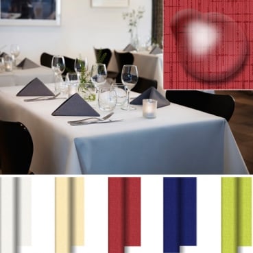 25 Meter Duni Dunisilk abwischbare Tischdeckenrolle mit feinem Muster Linnea, in 5 Farben