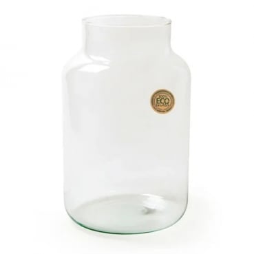 Große Glas Vase, Windlicht, Dekoglas, ECO -Gigi-, klar, 30 cm