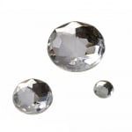 100er Pack Streu Glamoursteine rund in Kristall 100er Pack Streu Glamoursteine rund in Kristall