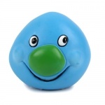 Deko Steingesicht in Blau mit grüner Nase, 60 mm Deko Steingesicht in Blau mit grüner Nase, 60 mm