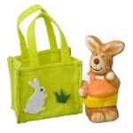 Gastgeschenk Hasenfrau in Filztasche Gastgeschenk Hasenfrau in Filztasche