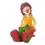 Clown sitzend mit Hut, 13 cm Clown sitzend mit Hut, 13 cm