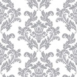 20er Pack Servietten Ornamente in Silber/Weiß 33 x 33 cm 20er Pack Servietten Ornamente in Silber/Weiß 33 x 33 cm
