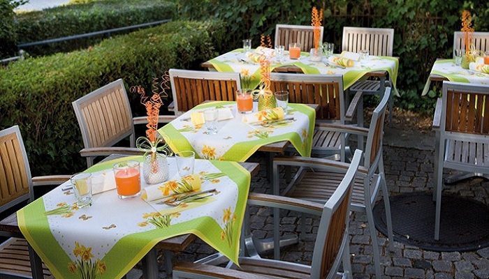 Tischdekoration Primavera Mustertisch Tischdekoration Frühling von Duni bei Tafeldeko