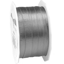 Satinband Adria 10 mm in Grau