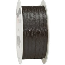 Satinband Adria 3 mm in Schwarz