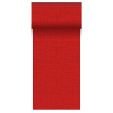 Duni Dunicel Tischlufer Linnea in Rot