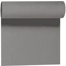 Duni Dunicel Tischlufer Tte--Tte in Granite grey