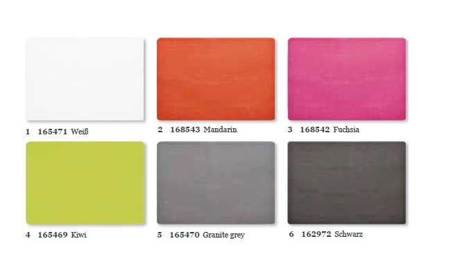 Duni Silikon Tischsets 30 x 45 cm Farbkarte