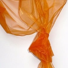 Organzastoff in Orange
