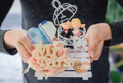Geldgeschenk Hochzeit Mr & Mrs "Vogelkäfig" Set - Einfach selbst zusammenstellen!