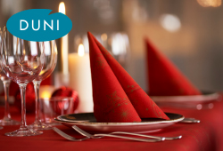 Duni Weihnachtskollektion Star Shine Red.