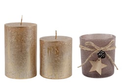 Kerzen und Kerzenhalter Weihnachen