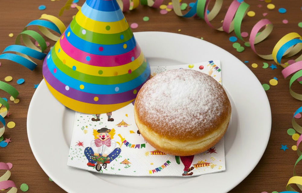 Mottodeko für Fasching.