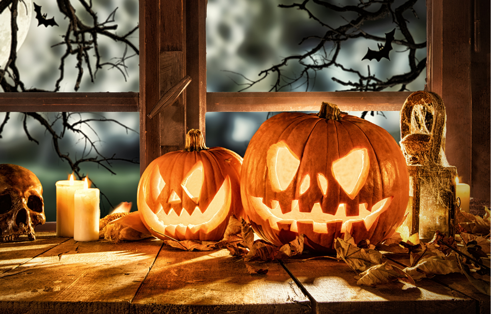 Deko für ein gruseliges Halloweenfest.