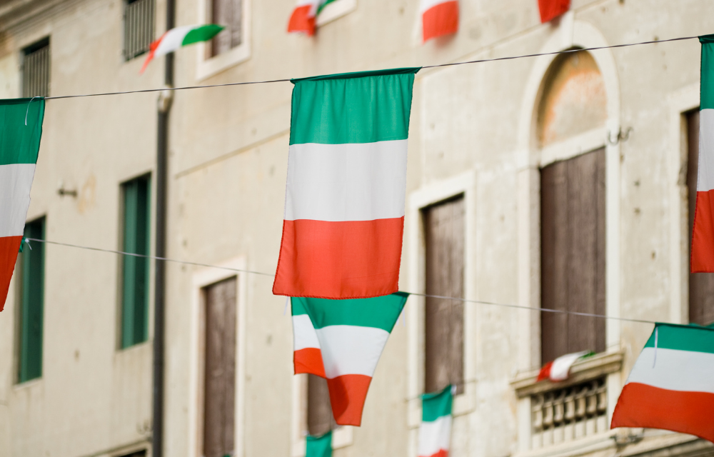 Mottodeko für einen perfekten italienischen Abend.