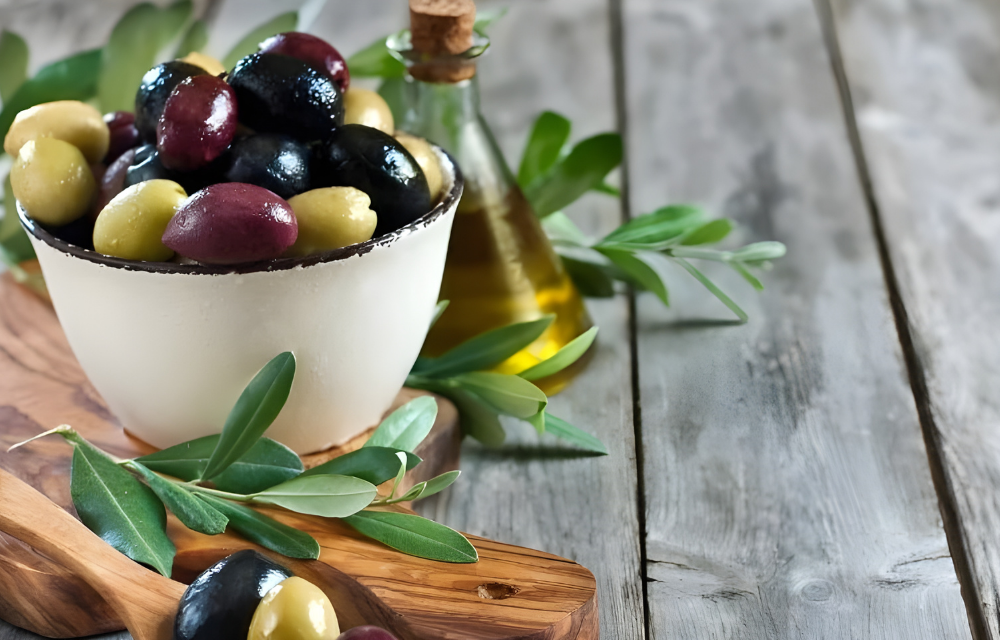 Mediterrane Tischdeko.