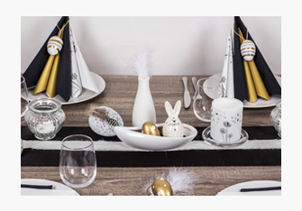 Ostern Black-White-Gold