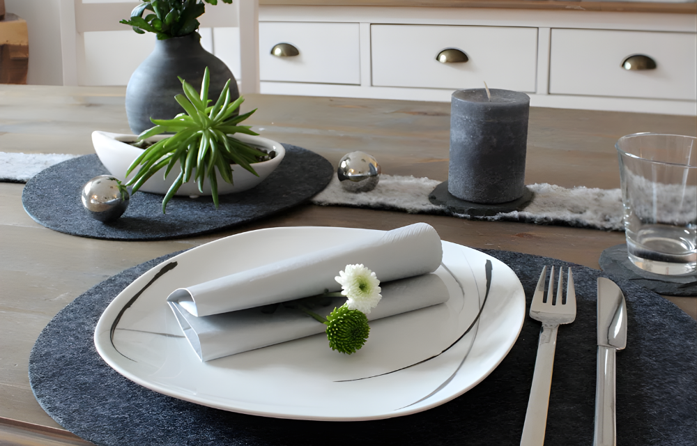 Dekobeispiel schwarz weiss grau