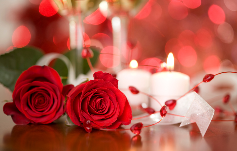 Deko für den Valentinstag.