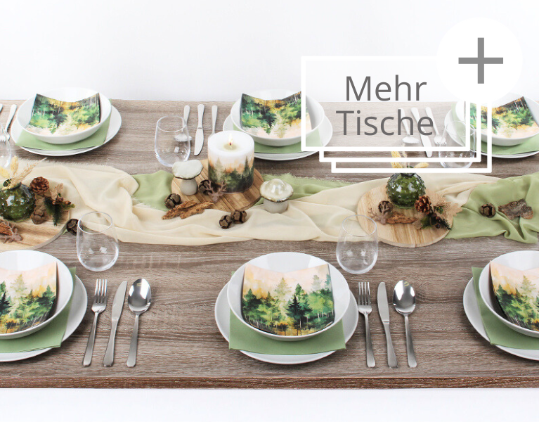 Tischdeko Mustertische Herbst