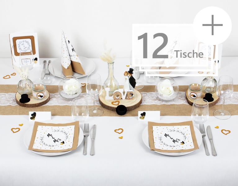 Tischdeko Mustertische zur Hochzeit