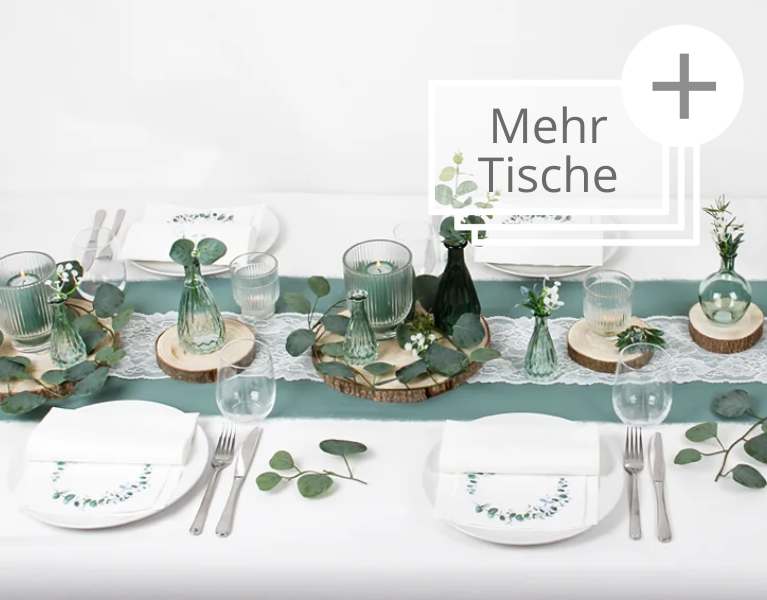 Tischdeko Mustertische zur Kommunion & Konfirmation
