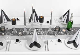 Mustertische Tischdeko Silvester