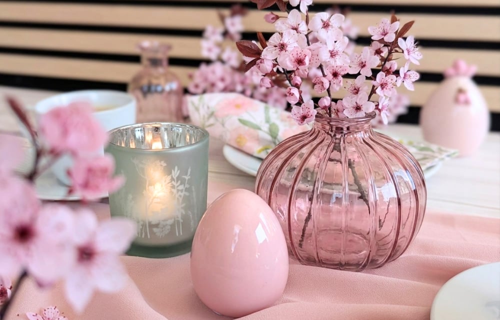 Osterdeko in Pastellfarben