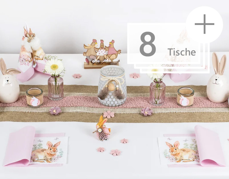 Tischdeko Mustertische für Frühling & Ostern