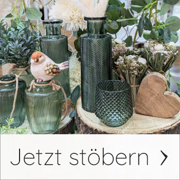 Verspielte Frühlingsdeko kombiniert mit Naturmaterialien.