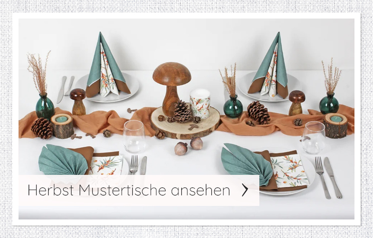Tischdeko Mustertische Herbst