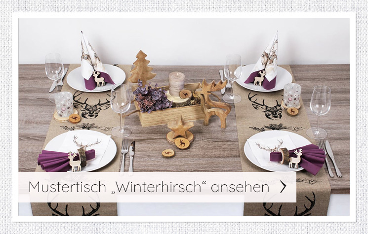 Tischdeko Mustertisch Weihnachten