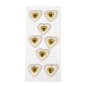 Design Sticker Herzen in Gold