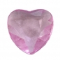 100 Deko Diamantherzen in Pink