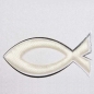 Einladungskarte Fisch in Creme Metallic