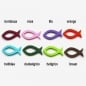 8 bunt gemischte Kommunion Fische aus Filz, 45 mm.