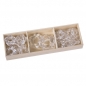 33er Pack Acryl Blumen in Klar.