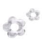 33er Pack Acryl Blumen in Klar.