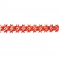 4 Meter Konfetti Girlande in Rot, schwer entflammbar