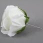 Kunstblume Rosenkopf in Weiß, 90 mm.