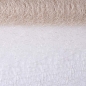 5 Meter Textilfaser Dekostoff, Tischläufer in Creme, 37 cm breit.