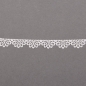 2 Meter Papier Spitzenband, Bastelband Fächermuster, selbstklebend, 10 mm