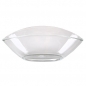 Glasschale oval, klar, 25,5 cm.