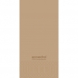 Duni Zelltuch Servietten, 3-lagig in Eco Brown, 100 % kompostierbar,  ⅛ Falz, 40 cm