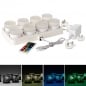 8er Set Duni LED Mini Lamp multicolour, 10.000 Std., Fernbedienung, Ladestation