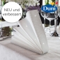Duni Dunilin Servietten Brilliance mit Glanzeffekt in Weiß, 40 x 40 cm