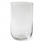 Große Vase oder Windlicht aus Glas, Form Zylinder.