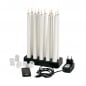 10er Set Duni LED Spitzkerzen mit Fernbedienung und Ladestation, dimmbar